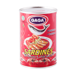 GAGA SARDINES TOMAT & CHILLI KLG 425g