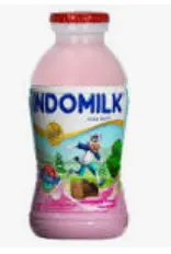 INDOMILK SUSU CAIR STRAWBERRY BTL 190mL