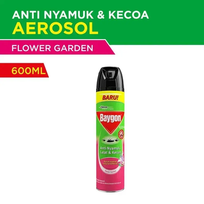 BAYGON INSEKTISIDA SPRAY FLOWER GARDEN KLG 600mL