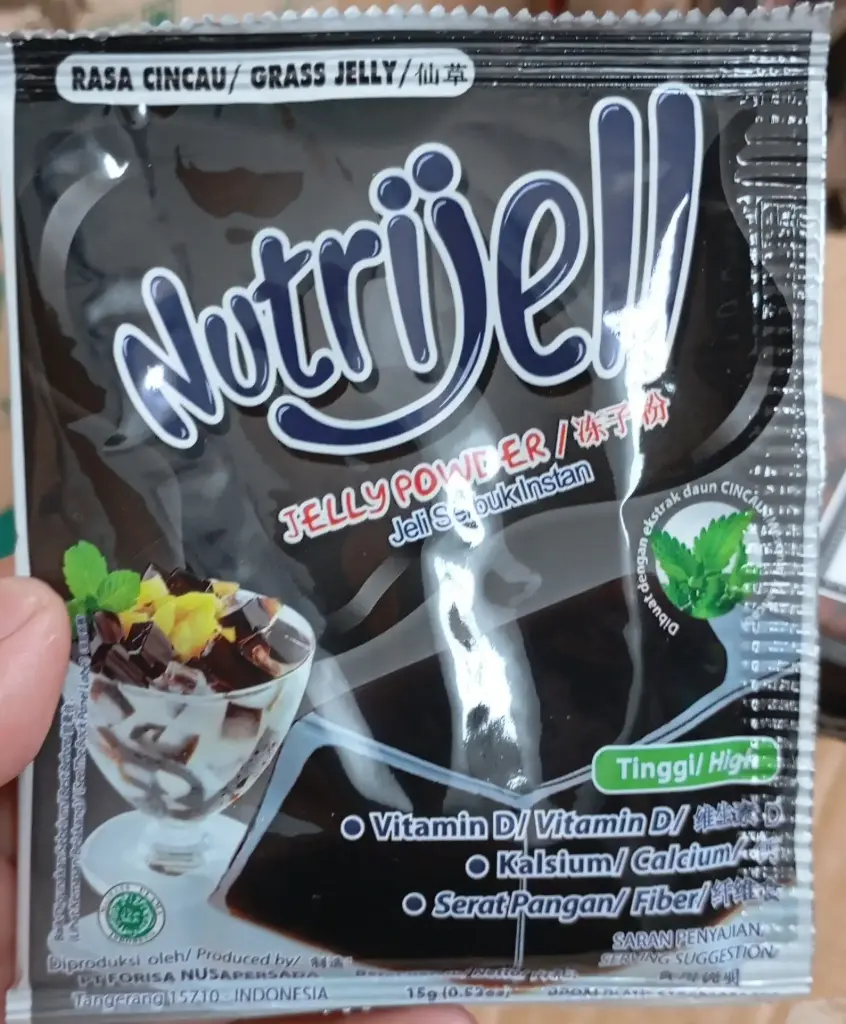 NUTRIJELL KONNYAKU JELLY POWDER CINCAU PCK 15g