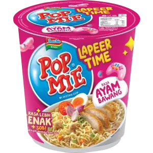 POP MIE MI INSTAN LAPEER TIME AYAM BAWANG CUP 75g