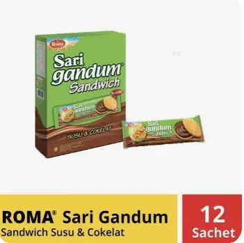 ROMA BISCUIT SARI GANDUM 36g (10X12Gram)