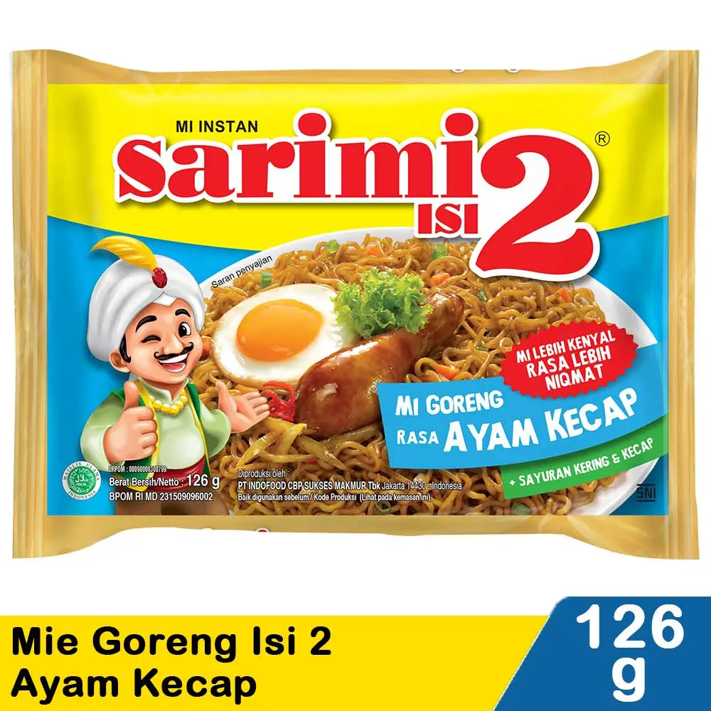 SARIMI MIE GORENG (ISI 2) AYAM KECAP PCK 126g