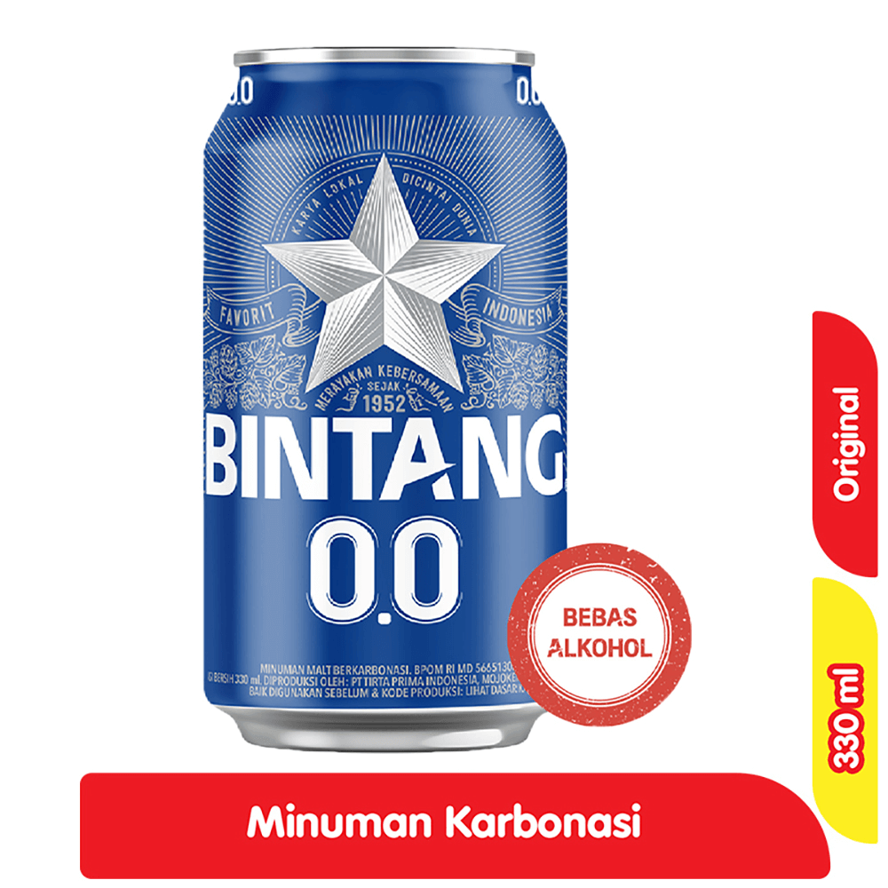Bintang Zero Minuman Berkarbonasi 330 ml