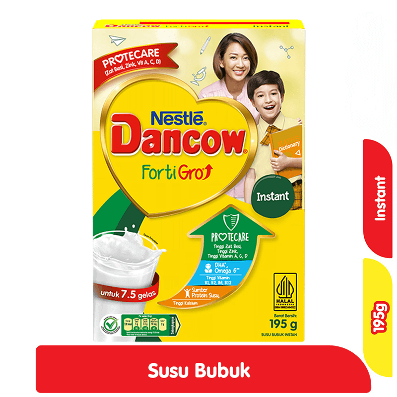Nestle Dancow FortiGro Susu Bubuk Instan 195 g