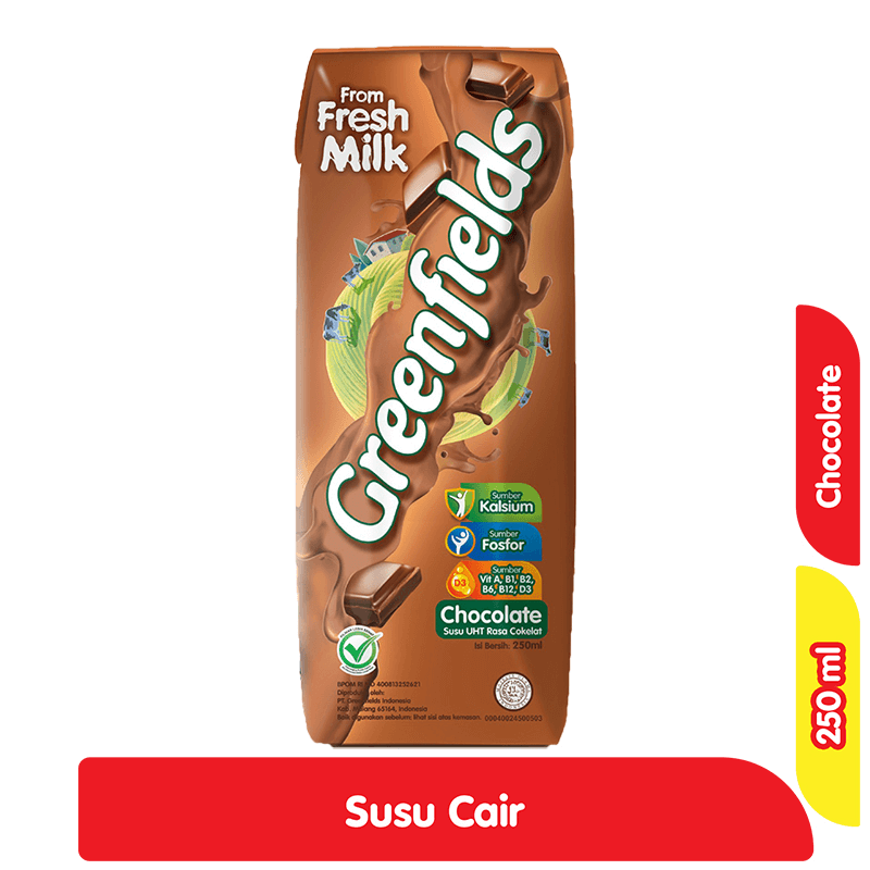 Greenfields Susu UHT Cokelat 250 ml