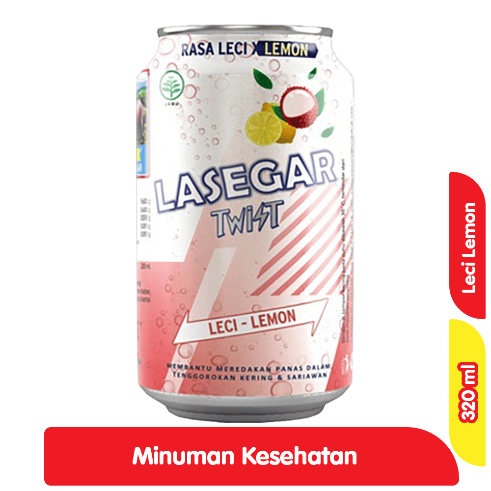Lasegar Twist Minuman Penyegar Leci Lemon 320 ml