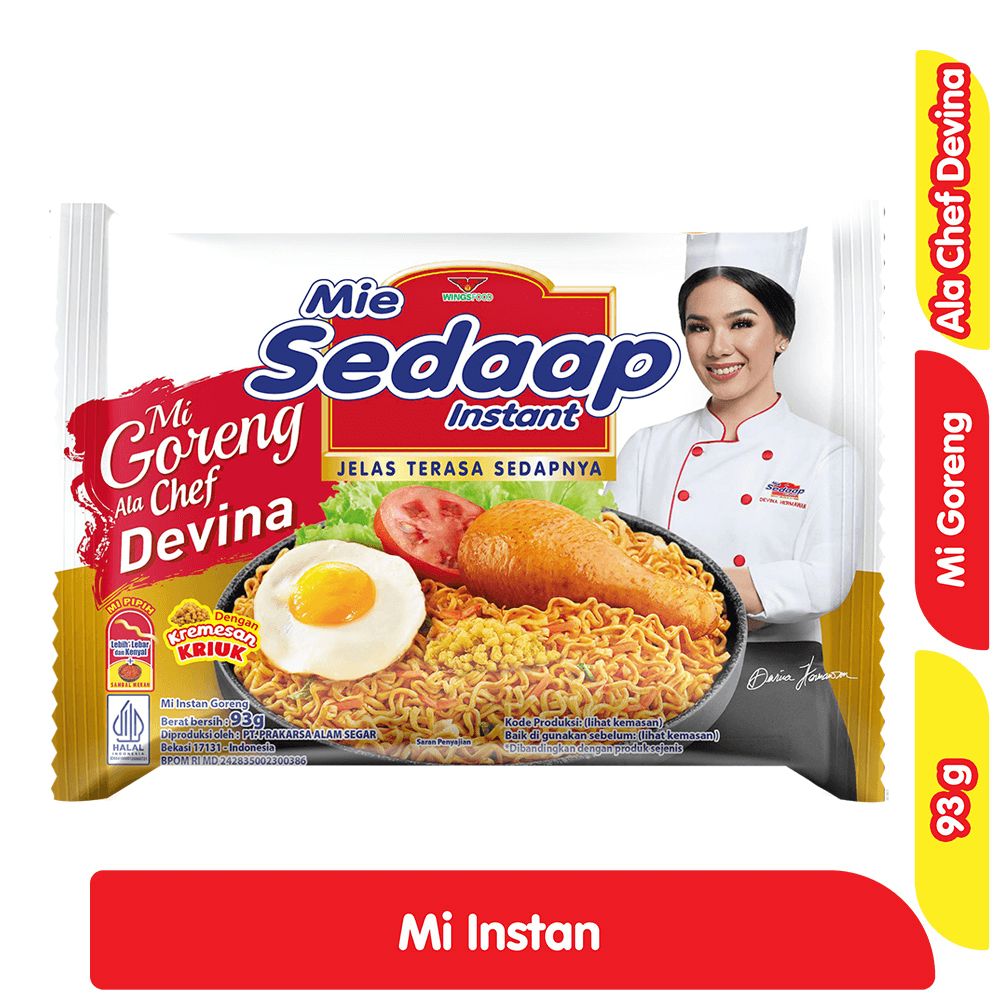 Sedaap Mi Instan Goreng Ala Chef Devina 93 g