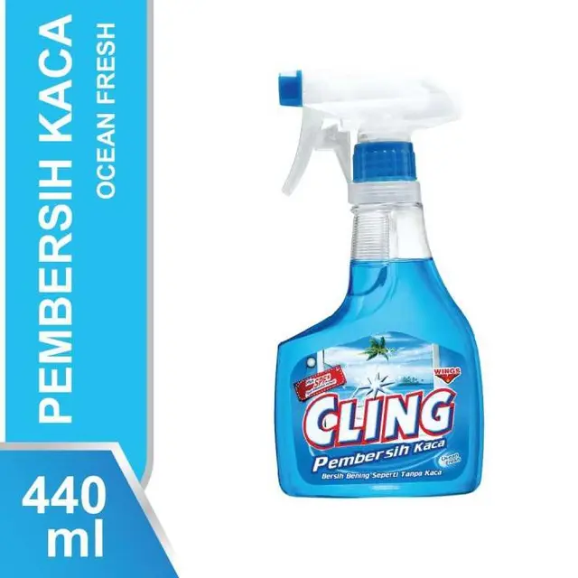 Cling Pembersih Kaca botol 440 ml isi 12