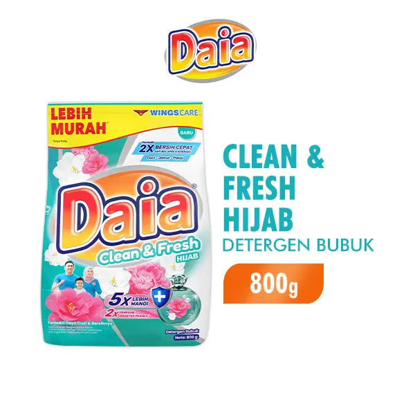 DAIA DETERGEN CLEAN&FRESH HIJAB 800gr