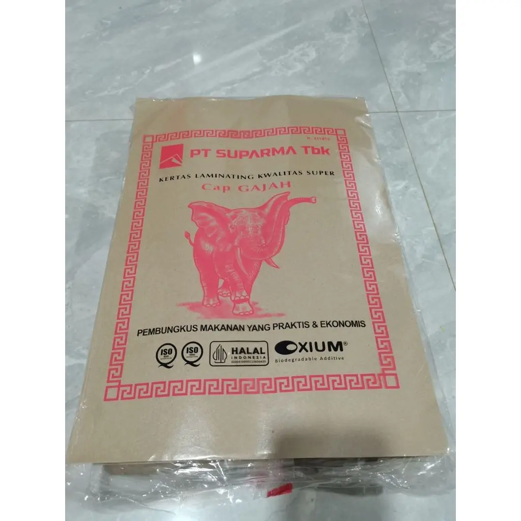 KERTAS NASI LAMINATING PAPER MEREK GAJAH 250lbr