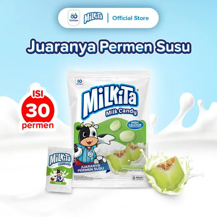 MILKITA CANDY MILK MELON isi 30 pcs