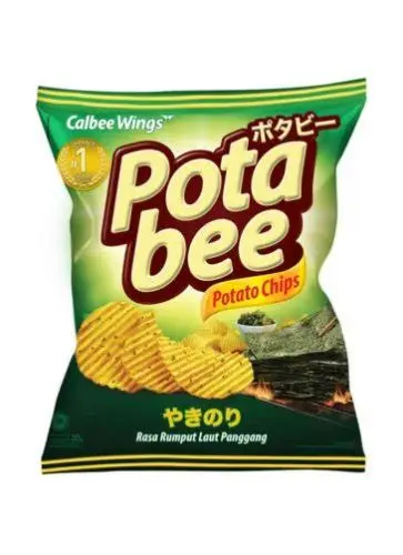 POTABEE SNACK POTATO CHIPS GRILLED SEAWEED PCK 35GR