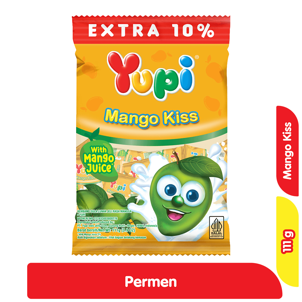 Yupi Permen Gummy Mango Kiss 120 g