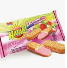 HATARI CREAM BISKUIT STRAWBERRY