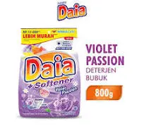 DAIA DETERGENT BUBUK+SOFTENER VIOLET PASSION BAG 800g