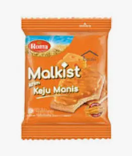 ROMA MALKIST KEJU MANIS 18 Gr (RENCENG)