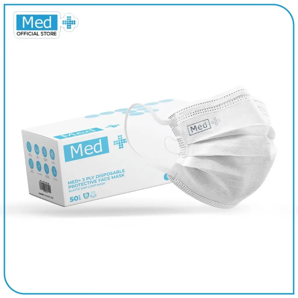 MASKER ALLMED 3PLY kemasan 50sheet 