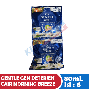 [1139] GENTLE GEN DETERJEN CAIR MORNING BREEZE RCG 6x80ml