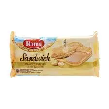 [3105] ROMA BISCUIT SANDWICHI PEANUT BUTTER PCK 157g