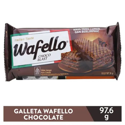 [3142] ROMA WAFER WAFELLO ITALIA CHOCO BLAST PCK 97.6g