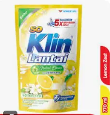 [3445] SO KLIN PEMBERSIH LANTAI REFILL LEMON ZESS PCH 780/770mL