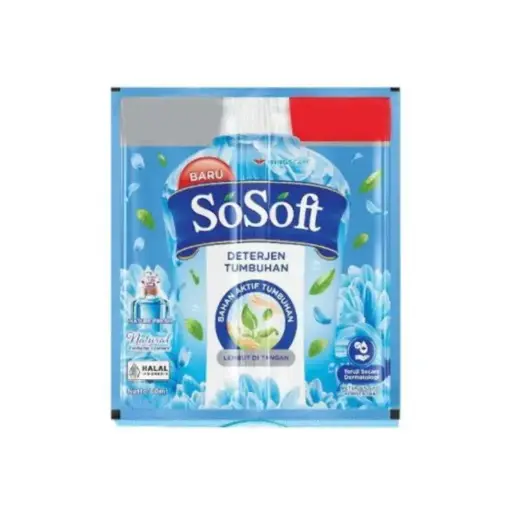 [3486] SO SOFT DETERJEN CAIR NATURE FRESH RCG 6x80mL