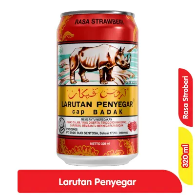 [391] CAP BADAK LARUTAN PENYEGAR STRAWBERRY KLG 320mL