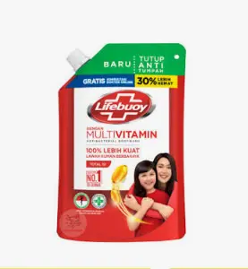 [4389] LIFEBUOY BW TOTAL10 POUCH 400ML X 24