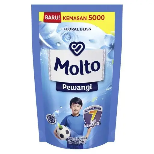 [4522] MOLTO PEWANGI ACTIVE FRESH 250ML X 24
