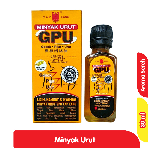 [5955] Cap Lang GPU Minyak Urut Sereh 30 ml