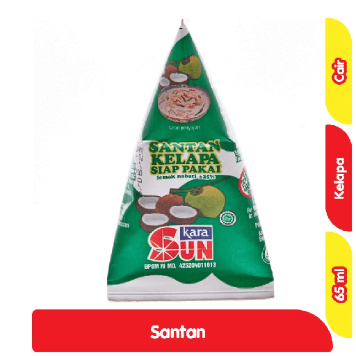 [6073] Kara Sun Santan Kelapa Cair Siap Pakai 65 ml