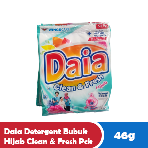 [630] DAIA DETERGENT BUBUK HIJAB CLEAN & FRESH PCK 46/47g