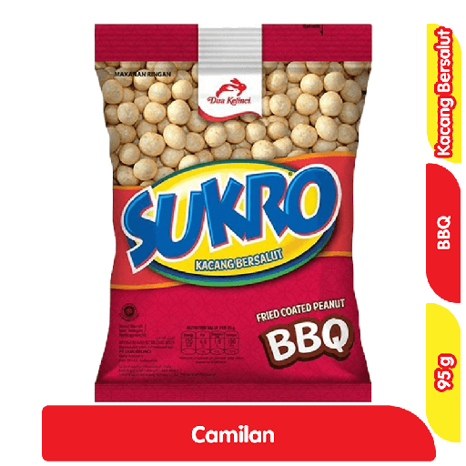 [7111] Dua Kelinci Sukro Kacang Atom Barbekiu 95 g