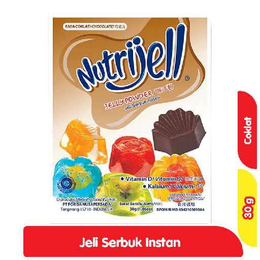 [7614] NUTRIJELL KONNYAKU JELLY POWDER COKLAT PCK 30g
