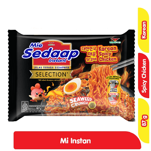 [7789] Sedaap Mi Instan Goreng Selection Korean Ayam Pedas 87 g