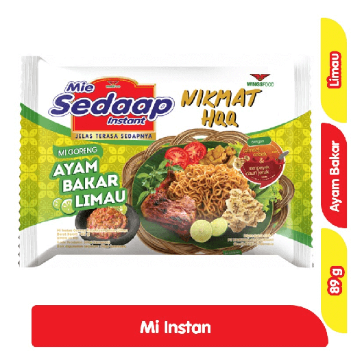 [7794] Sedaap Mi Instan Goreng Ayam Bakar Limau 89 g