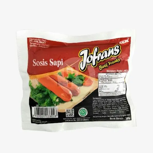 [8651] Sosis Sapi isi 10 Batang JOFRAN 300 Grm