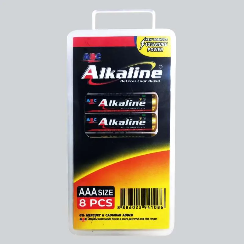 ALKALINE ABC AAA ISI 8 PCS LR-03