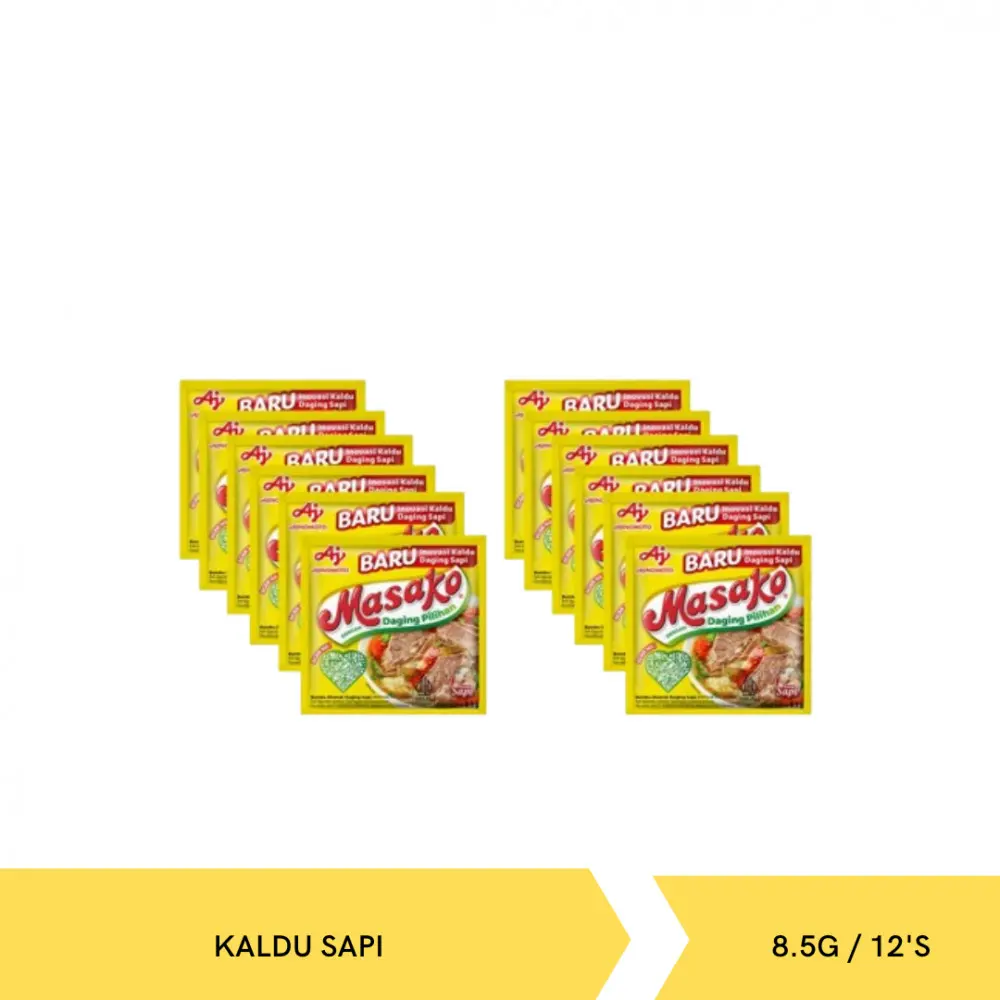 Masako Sapi Renteng 9gr x 12 sachet
