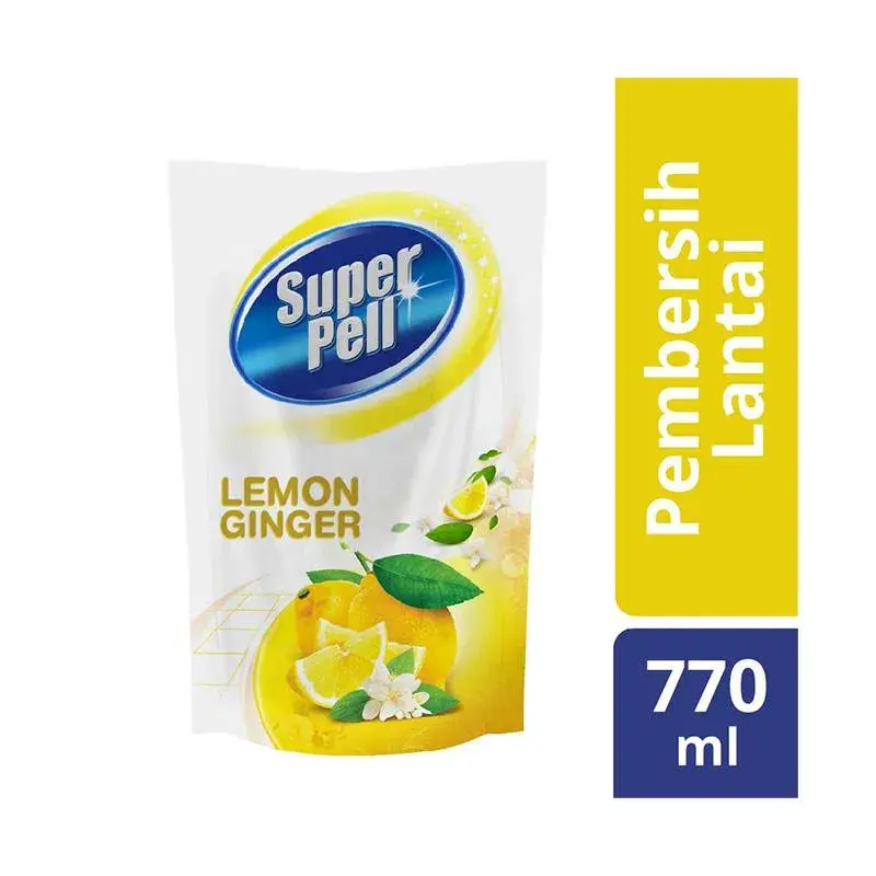 [3648] SUPER PELL PEMBERSIH LANTAI REF LEMON GINGER PCH 770mL