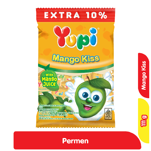 [8018] Yupi Permen Gummy Mango Kiss 120 g