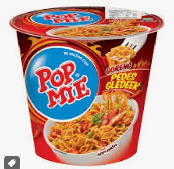POP MIE INSTAN RASA PEDAS GLEDEK